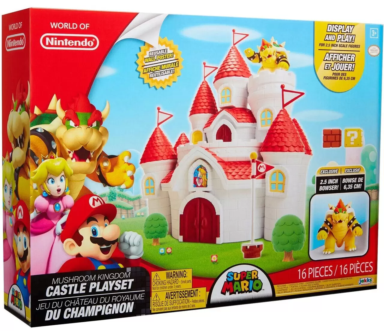 World of Nintendo - Mushroom Kingdom Castle Playset