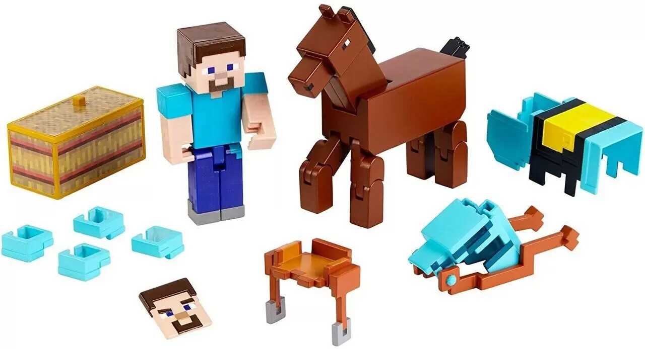 Minecraft - Mattel - Comic Maker Steve & Armored Horse