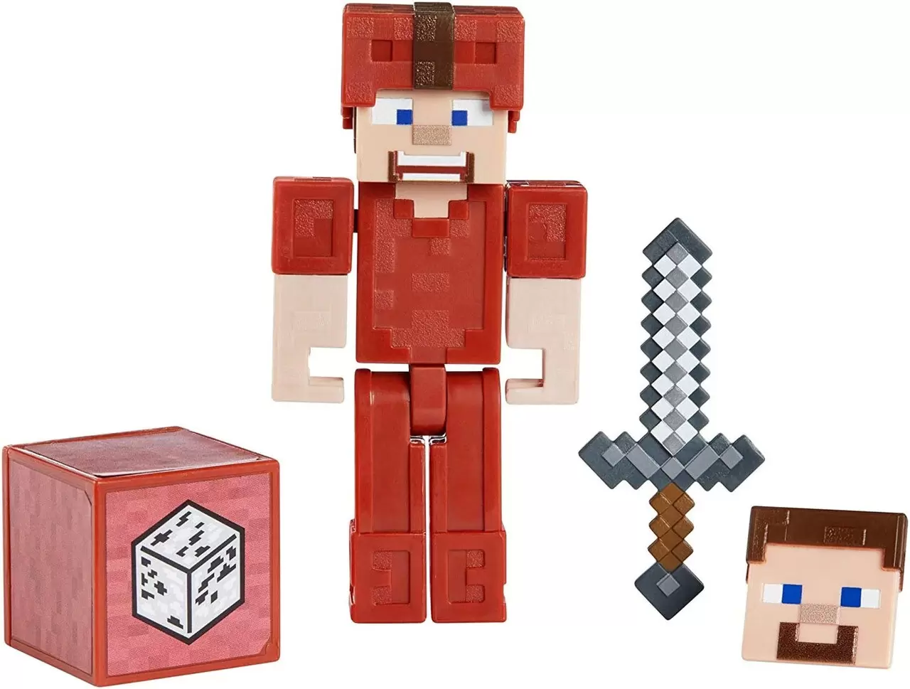 Minecraft - Mattel - Comic Maker Steve in Red Leather Armor