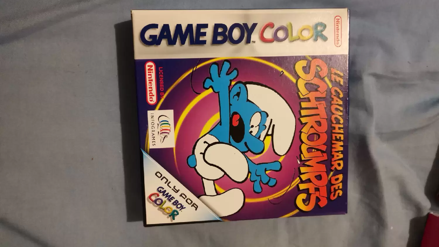 Jeux Game Boy Color - Le Cauchemar des Schtroumpfs