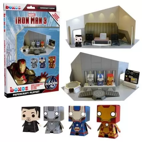 Funko Boxos - Iron Man 3 Paper Craft Playset