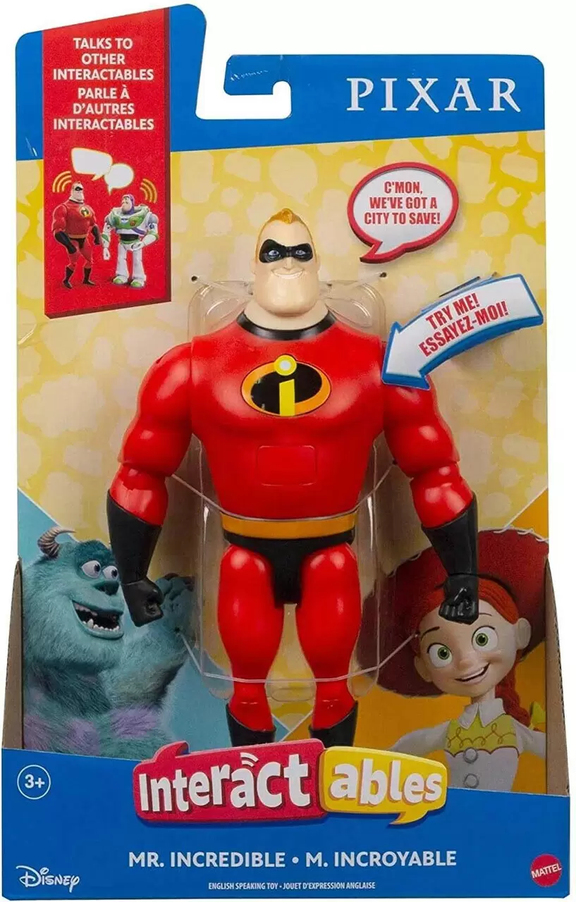 Pixar Action Figures - Mattel - Interactables Mr Incredible