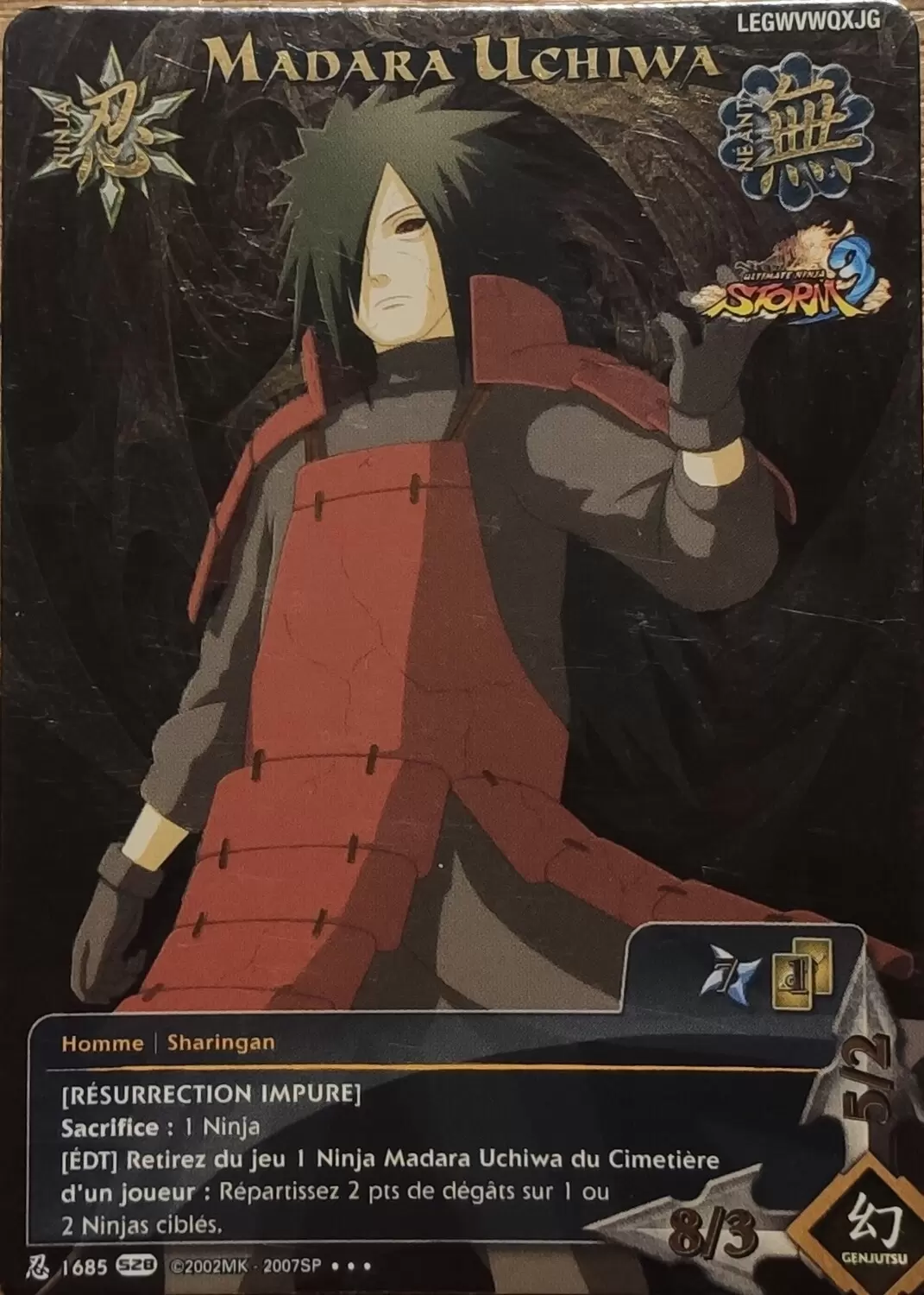 Cartes Naruto Série 28 - Madara Uchiwa