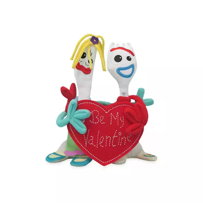 Walt Disney Plush - Toy Story - Forky and Karen Beverly Valentine\'s Day