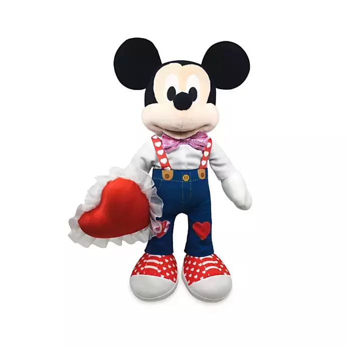 Walt Disney Plush - Mickey And Friends - Mickey Mouse Plush – Valentine\'s Day – Medium 16\'\'