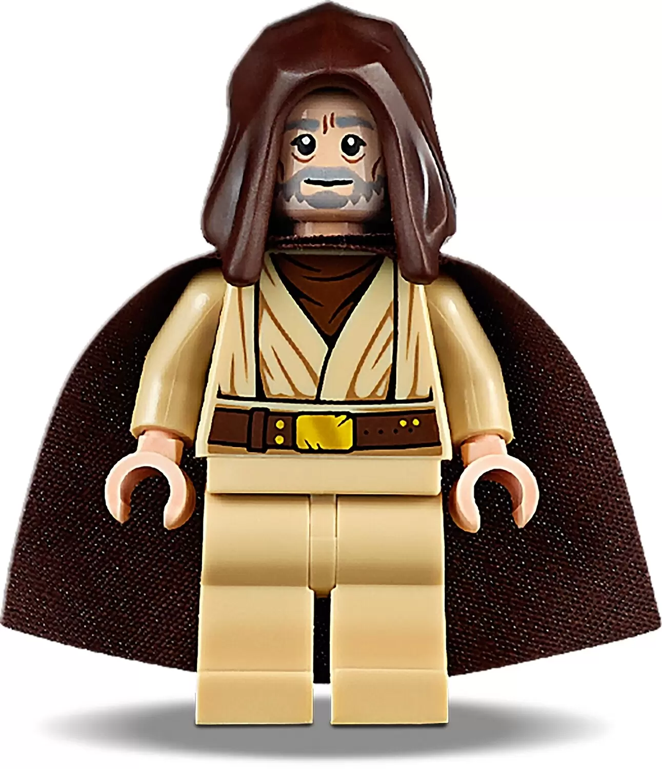 LEGO Star Wars Minifigs - Obi-Wan Kenobi (Old, Standard Cape, Hood Basic)
