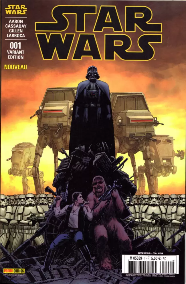 Star Wars - Panini Comics 2015 - Skywalker passe à l\'attaque  - Variant 1H