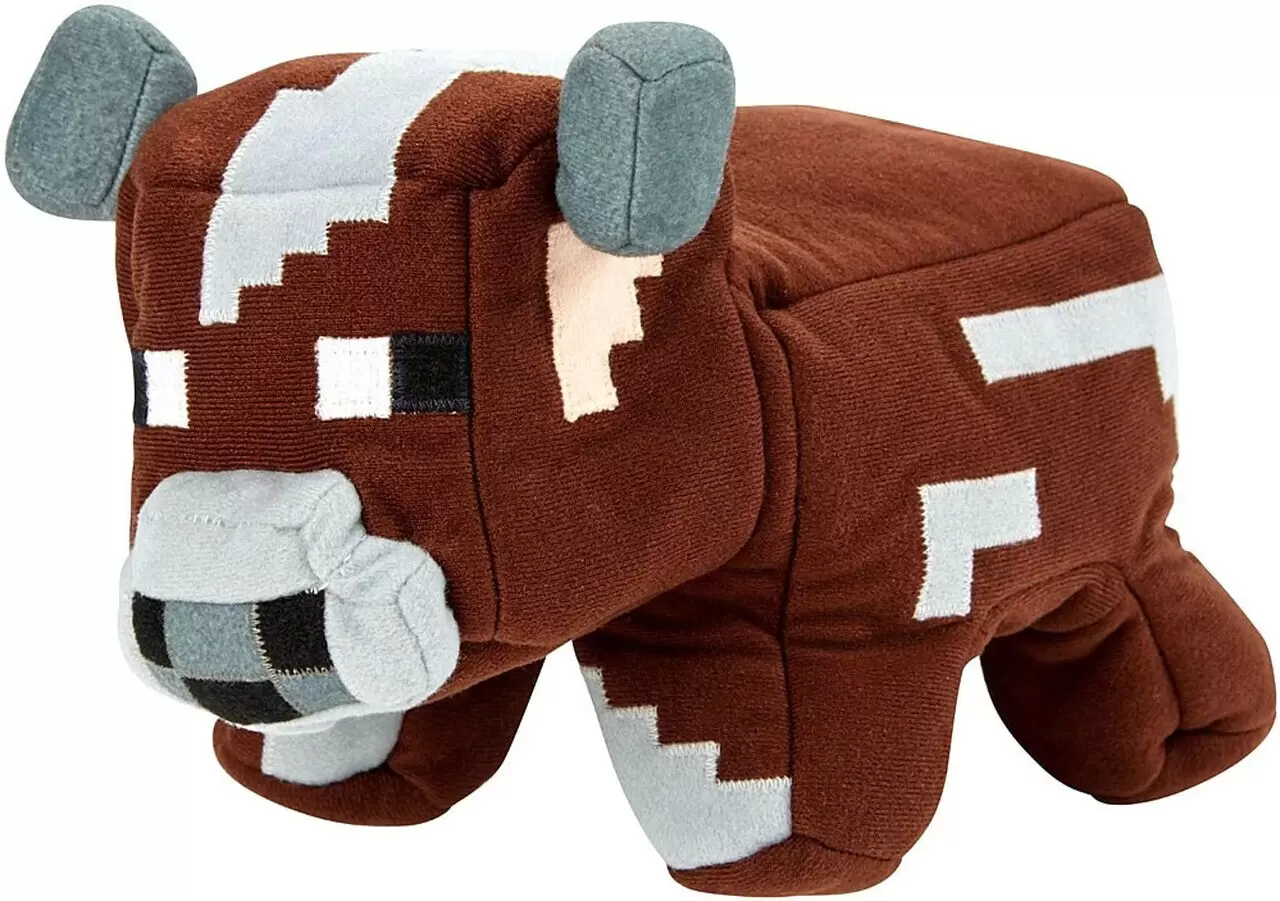 Minecraft Plush - Cow to Raw Beef Reversible