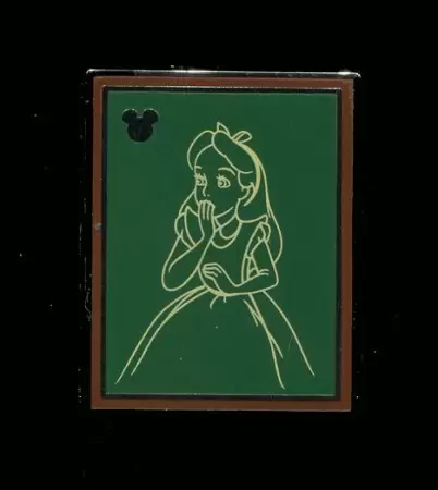 Disney Pins Open Edition - 2014 Hidden Mickey Series - Chalk Sketches - Alice