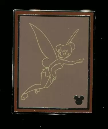 Disney - Pins Open Edition - 2014 Hidden Mickey Series - Chalk Sketches - Tinker Bell