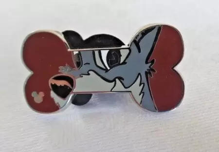 Disney Pins Open Edition - 2017 Hidden Mickey Series - Disney Dog Bones - Tramp