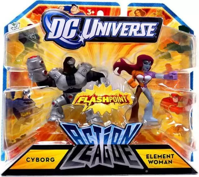 DC Universe Action League - Cyborg & Element Woman