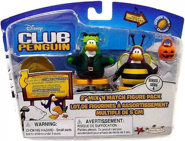 Club Penguin - Mix \'N Match Series 1 Bumble Bee & Frankenpenguin