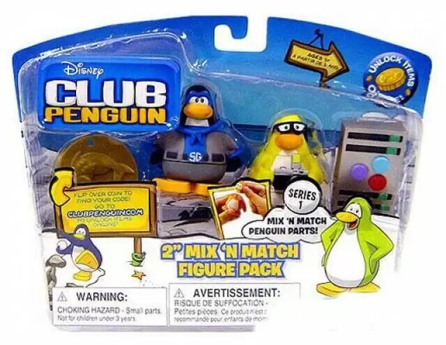 Club Penguin - Mix \'N Match Series 1 Shadow Guy & Mild Mannered Reporter
