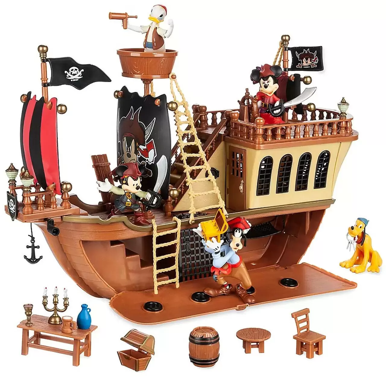 Disney Pirates of the Caribbean Mickey Mouse - Pirate Ship Exclusive Playset