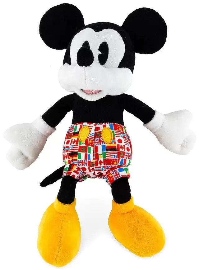 Peluches Disney Store - Mickey Mouse Epcot Flags