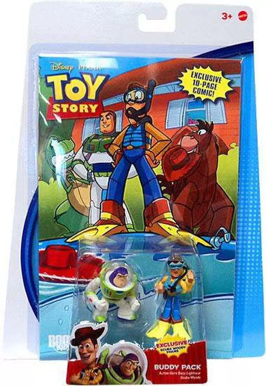 Toy Story Action Links - Toy Story Comic Buddy Pack Action Hero Buzz Lightyear & Scuba Woody