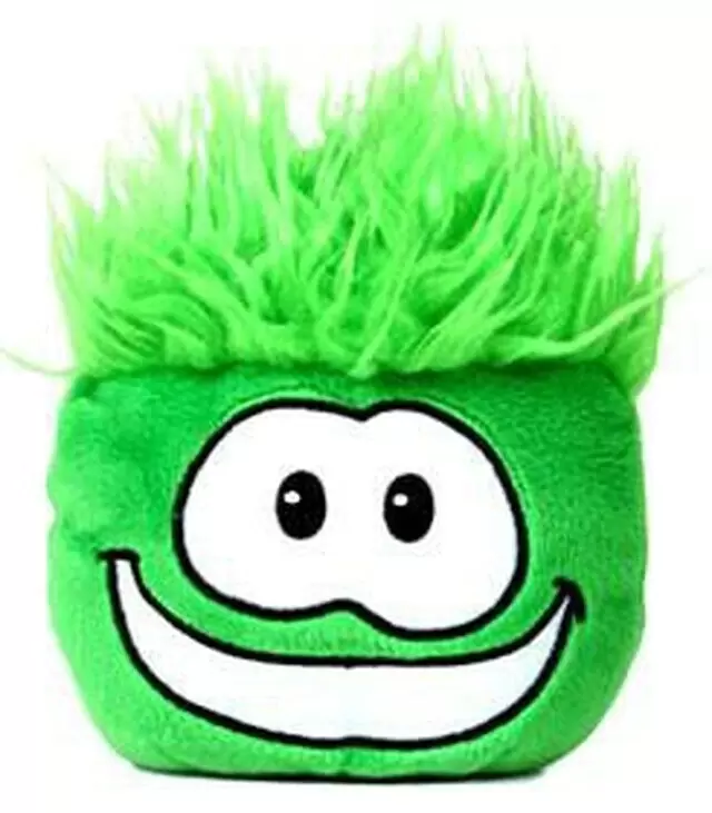 Walt Disney Plush - Club Penguin - Green Puffle