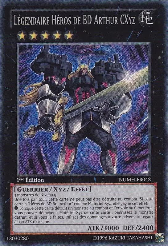 Chasseurs de Numéros NUMH - Légendaire Héros de BD Arthur CXyz