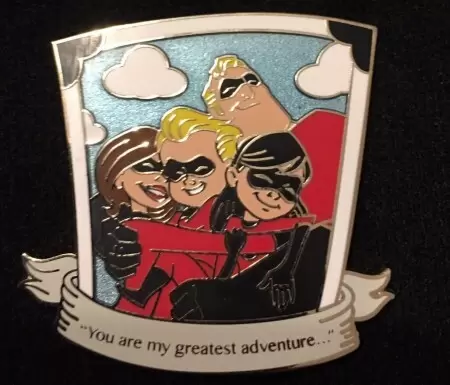 Love is an Adventure 2017 – Love is Quotable Five Pin Box Set - Love is an Adventure 2017 – Love is Quotable Five Pin Box Set - The Incredibles Family