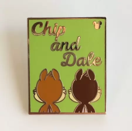 Disney Pins Open Edition - 2018 Hidden Mickey Series - Back Side Poster - Chip and Dale