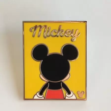 Disney Pins Open Edition - 2018 Hidden Mickey Series - Back Side Poster - Mickey Mouse