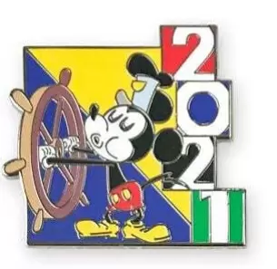 Disney Pins Open Edition - 2021 Dated Mystery Collection - Steamboat Willie