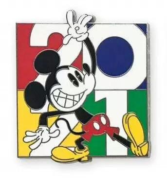 Disney Pins Open Edition - Disney Parks - 2021 Dated Booster Set - Mickey Mouse