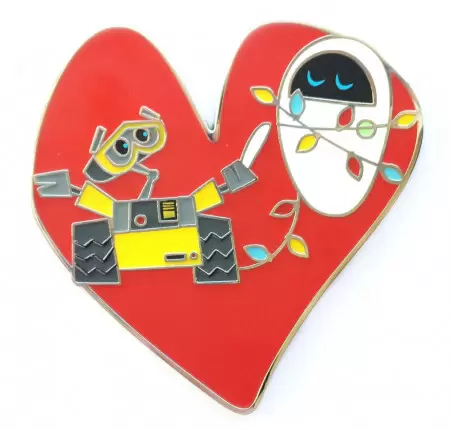 Disney Pins Open Edition - Wall-E & Eve In Heart