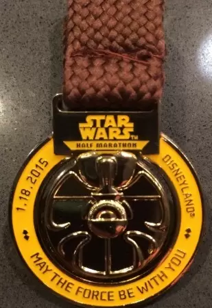 Star Wars - Inaugural Star Wars Half Marathon Weekend 2015 - Half Marathon Medal Pin
