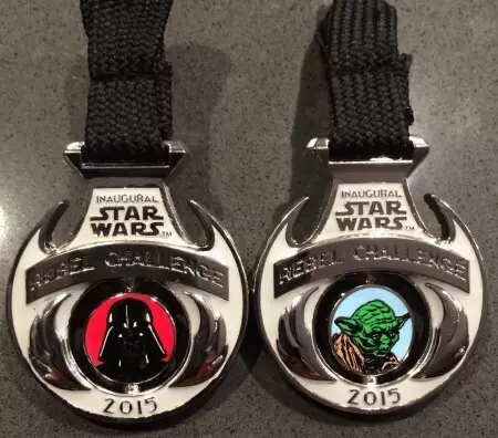 Star Wars - Inaugural Star Wars Half Marathon Weekend 2015 - Rebel Challenge Medal Pin