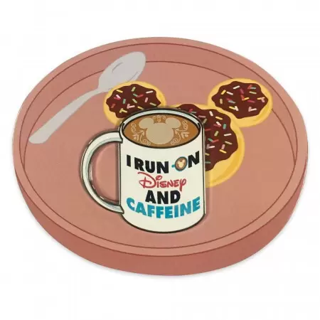 Disney Pins Open Edition - I Run On Disney and Caffeine