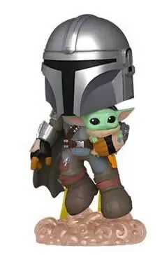Mystery Minis - The Mandalorian - The Mandalorian Flying with The Child
