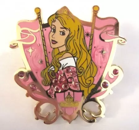 Disney Pins Open Edition - Disney Princess Jeweled Crest- Aurora