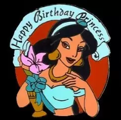 Disney Pins Open Edition - Happy Birthday Princess Series - Jasmine