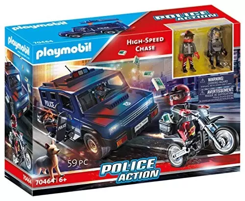 Playmobil Policier - Poursuite à Grande Vitesse
