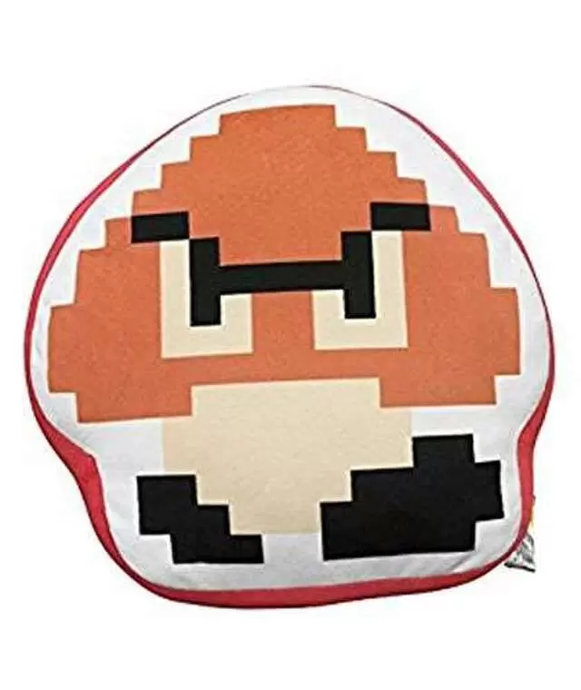 Super Mario Plushes - Goomba 8 Bit Plush Pillow