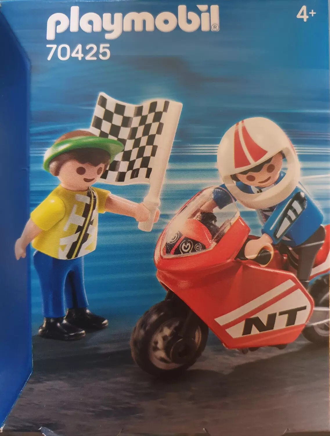 Playmobil Sports Mécaniques - Enfants avec moto de course