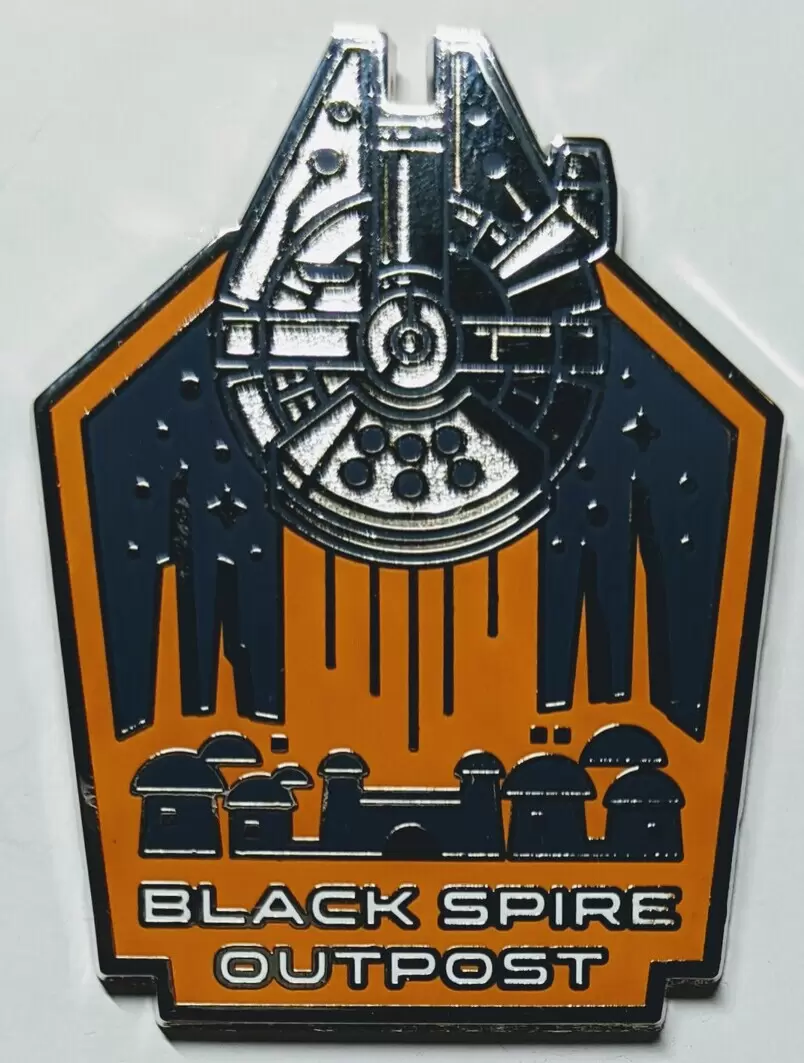 Disney Pins Open Edition - Star Wars Galaxy\'s Edge - Millennium Falcon Booster Set - Black Spire Outpost