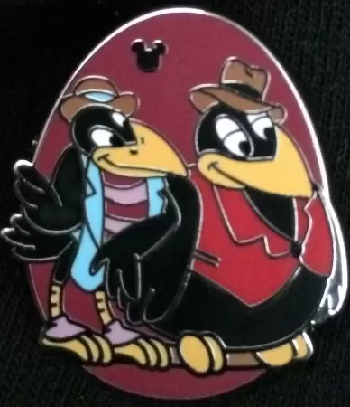 Disney - Pins Open Edition - 2014 WDW Hidden Mickey Series - Disney Birds - Jim Crow & Fat Crow