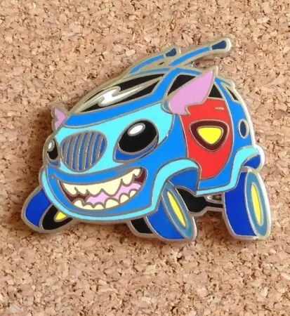 Disney Pins Open Edition - Disney Characters as Cars - Stitch