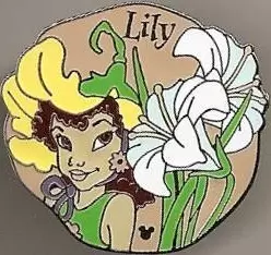Disney - Pins Open Edition - DLR - 2007 Hidden Mickey Series - Pixie Hollow Fairies - Lily