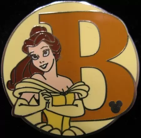 Disney Pins Open Edition - Hidden Mickey Series III - Alphabet - B for Belle