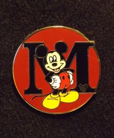 Disney Pins Open Edition - Hidden Mickey Series III - Alphabet - M for Mickey Mouse