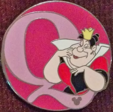 Disney Pins Open Edition - Hidden Mickey Series III - Alphabet - Q for Queen of Hearts