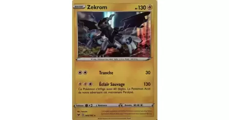 Zekrom holographique - carte Pokémon 060/185 Voltage Eclatant