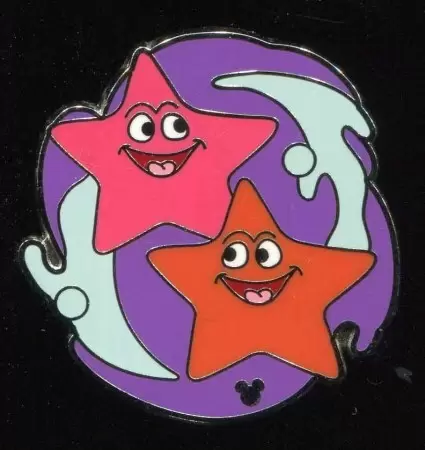 Disney Pins Open Edition - 2012 Hidden Mickey Series - Undersea Band Collection - Star Fish