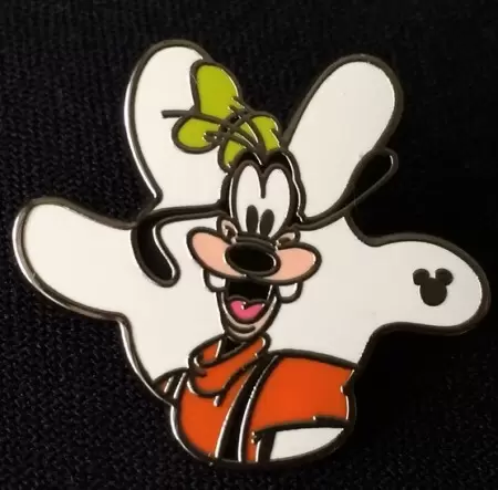 Disney - Pins Open Edition - 2013 Hidden Mickey - White Glove Silhouette - Goofy