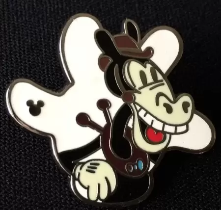 Disney Pins Open Edition - 2013 Hidden Mickey - White Glove Silhouette - Horace Horsecollar