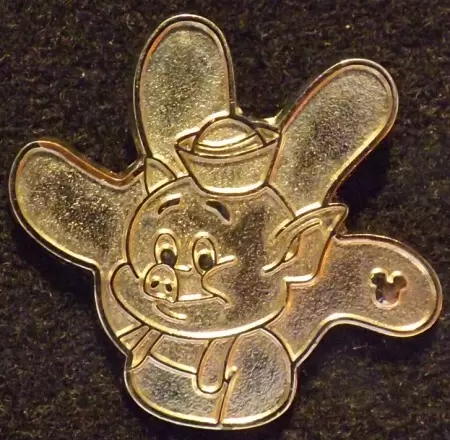 Disney Pins Open Edition - 2013 Hidden Mickey - White Glove Silhouette - Practical Pig Chaser
